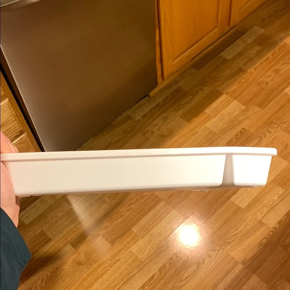 White Utensil Cutlery Organizer Tray for Kitchen Drawer